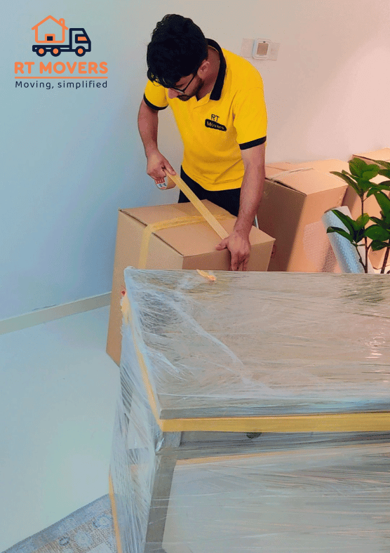 Sealing box with tape